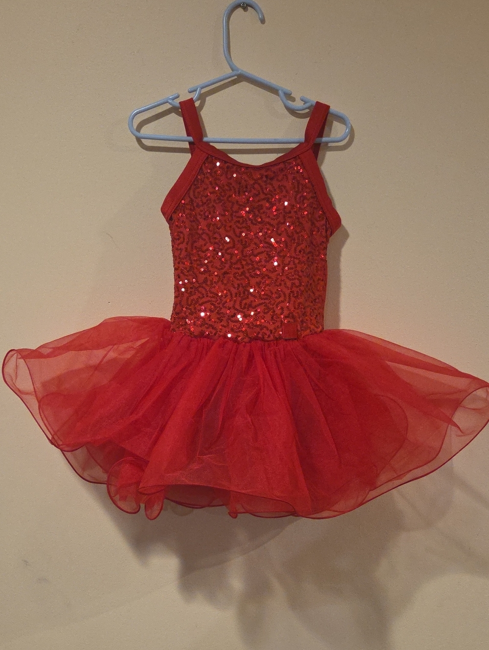 Weissman Red Sequin & Tulle Ballet Tutu Dress